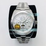 GB Replica Vacheron Constantin Overseas Perpetual Calendar Watch SS Silver Dial